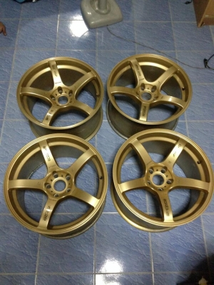 ขายล้อโปรไดท์ ขอบ18 5/114 สีทอง กว้าง9.5-10.5  สภาพ มือ1  ถูกๆครับ