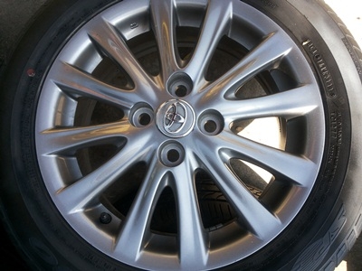 ขายล้อแม็กTOYOTA VIOS 12 ก้าน (สีกัลเงา) พร้อมยาง 1 ชุด