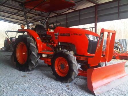 ขายรถไถ Kubota L 3608 (4WD) พร้อมดันหน้าและผานหลัง
