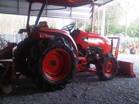ขายรถไถ Kubota L 3608 (4WD) พร้อมดันหน้าและผานหลัง