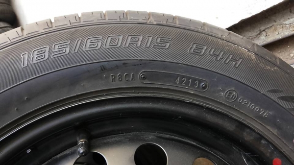 ยางขายแล้ว เหลือกะทะพร้อมฝาครอบ นิววีออส  ฝาครอบ ยาง 185 60 15 ถอดป้ายแดง