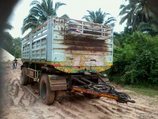 ลูกพ่วงดั้ม CTทรัค 2คานยาว6เมตร สภาพดี ไม่มีผุ ยางดี