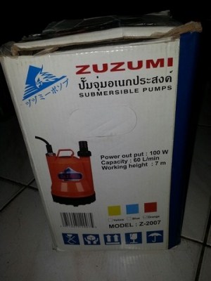 ขายปั้มจุ่มอเนกประสงค์  ZUZUMI ของใหม่มีตัวเดียวซื้อมาไม่ได้ใช้ครับ 1200 บาท