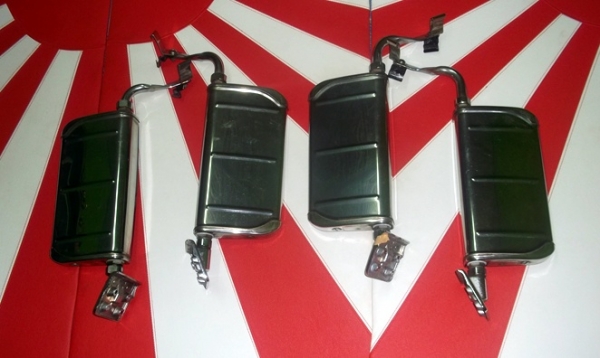 กระจกเเต่งญีปุ่นเเท้ กระจกเลนส์นูนครับดูเลย ใส่TOYOTA RN10 RN13เเละดัทสัน 620