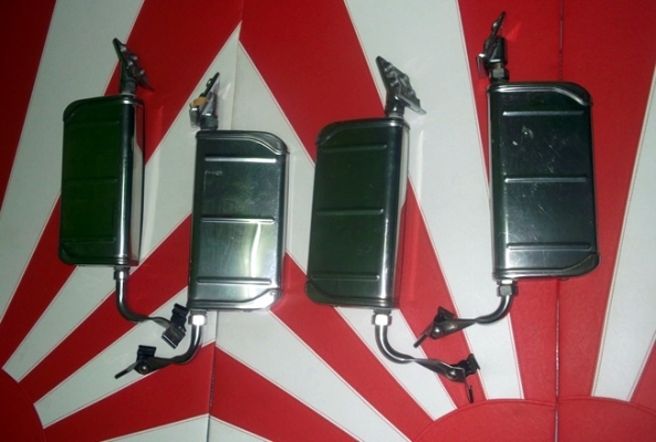 กระจกเเต่งญีปุ่นเเท้ กระจกเลนส์นูนครับดูเลย ใส่TOYOTA RN10 RN13เเละดัทสัน 620