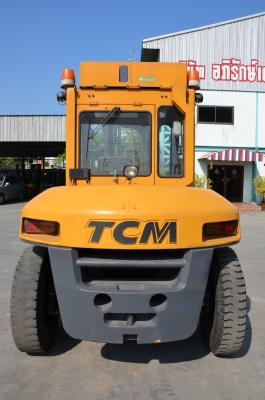 ขาย Tcm FD80-9 ดีเซล Mitsubishi S6K ออโต้ 8 ตัน เสาสูง 3 เมตรฟอร์คสไลด์