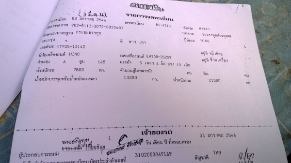 (รถหลุดมัดจำ)10ล้อเพลาเดียวHINO KT925  รถใช้งานอยู่ประจำ คัสซีสวย.เครื่องดีมาก ภาษีเพิ่งต่อ..