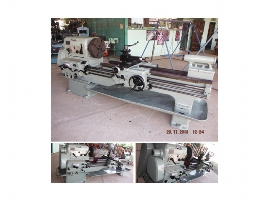 เครื่องกลึง10ฟุต3เพลาครัทซ์น้ำมันยี่ห้อDALIAN CHINA เกียร์บล็อค4จับ16นิ้วถอดคอม้าได้มอร์เตอร์3เฟสรู2นิ้ว1/8ช่วงยาวทำงานได้1.5Mหรือ7ฟุตทำงานยาว5ฟุตสบายๆมี3ขา