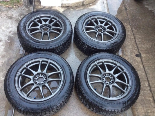 ขายล้อ EMOTION CR KAI 16x7 et35 5/100 สีเทากัล ล้อปี2005 สภาพสวย