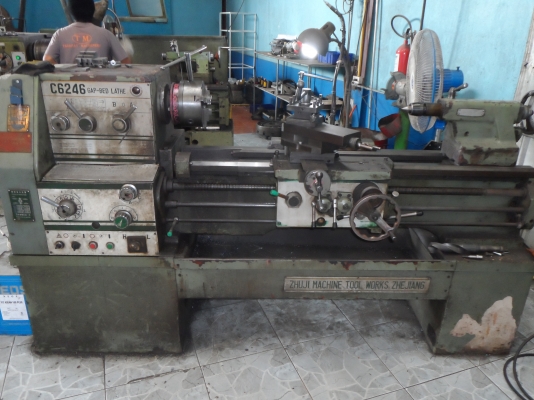 ขายครับขาย เครื่องกลึง 460*1000 นิ้ว-มิล พร้อมใช้ 75000 บาท