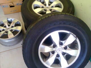 ชุดเดิม"ฟอร์จูน" แม็กเดิมไม่คดดุ้งพร้อมยาง 265-70-16