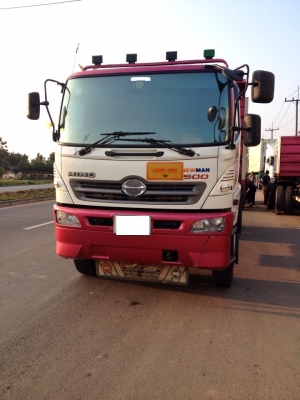 ขายรถสิบล้อ HIno MEGA FM1A  344 ปี 53ดั้ม สามมิตร พ่วงแม่ลูก3คานแท้