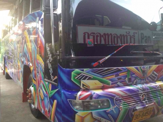 ขายรถบัส 6 ล้อ พัดลม ชั้นครึ่ง 750,000-
