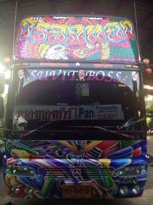 ขายรถบัส 6 ล้อ พัดลม ชั้นครึ่ง 750,000-