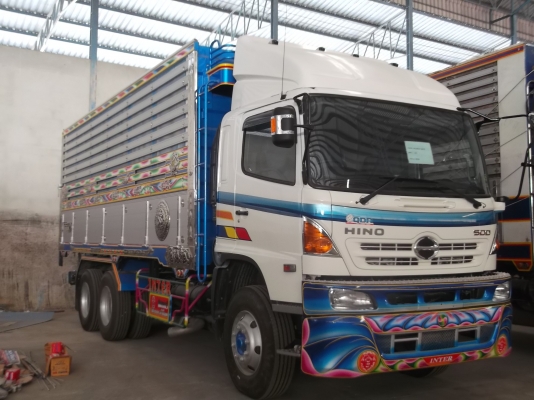 ขายรถบรรทุก 10 ล้อ  HINO แม่ยาว 6.30 สูง 2.20-2.40 เมตร
