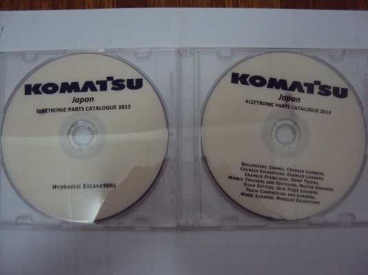 แผ่นDVDคู่มือซ่อมของเครื่องจักรกลหนักKomatsu ทุกชนิด