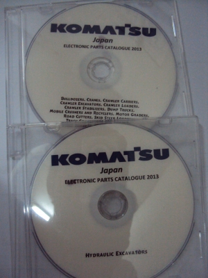 แผ่นDVDคู่มือซ่อมของเครื่องจักรกลหนักKomatsu ทุกชนิด