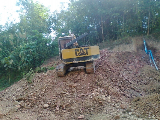 รถแบคโฮ CAT E120 B กระบอกดำ รถสวย ใช้งานดี ไม่มีทะเบียน