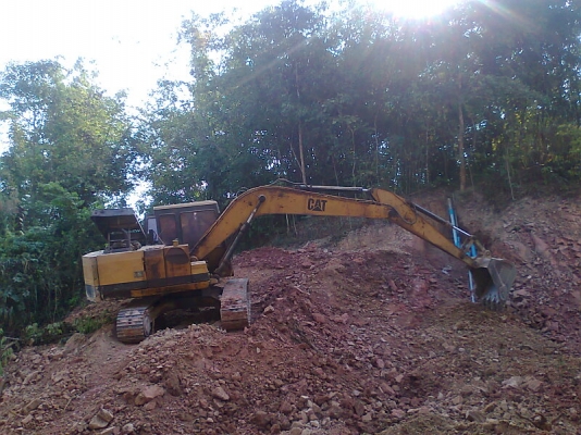 รถแบคโฮ CAT E120 B กระบอกดำ รถสวย ใช้งานดี ไม่มีทะเบียน