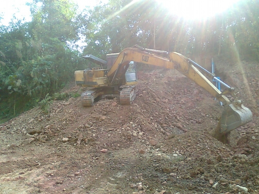 รถแบคโฮ CAT E120 B กระบอกดำ รถสวย ใช้งานดี ไม่มีทะเบียน