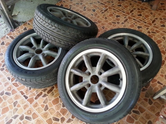 ขายล้อวาตานาเบ้ขอบ 15 ของแท้พร้อมยางค่ะ 18000 มาเอาไปเลย
