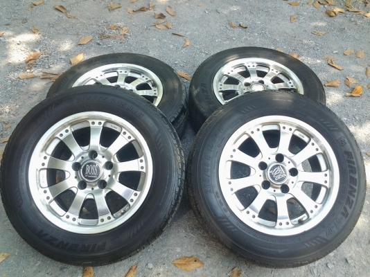 ขอบ15  กว้าง7  พร้อมยาง5รูวีโก้