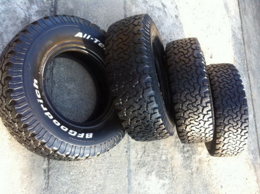 ขายยาง BF Goodrich All-terrain ขนาด 265 75 r16  ดอก8มิล