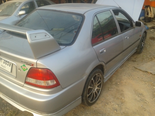 จัดไฟแนนเล็กได้80000บาทติดเครดิสออกรถได้ ภายในวันเดียวใช้บัตรใบเดียว ซิตี้ท้ายซีปี2000มีแก๊สมีชุดแต่งล้อครบแต่ยางแตกหนึ่งล้อพร้อมใช้งาน