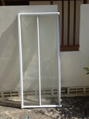 ชุดห้องอาบน้ำกระจกแคปเปอร์ ขอบอะลูมิเนียม