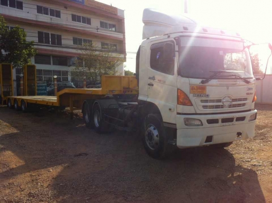 ขายหัวลาก Hino 320 แรงม้า พร้อมหาง 3 เพลา สะพาน ไฮโดรลิก พร้อมใช้งาน