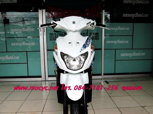 NEX  สีขาวปี 56 หัวฉีดประหยัดน้ำมัน ขนาดกระทัดรัด  ขับขี่คล่องแคล่ว ไมล์ 4 พันโล  21900 แถมฟรี เสื้อ และ หมวกกันน็อก