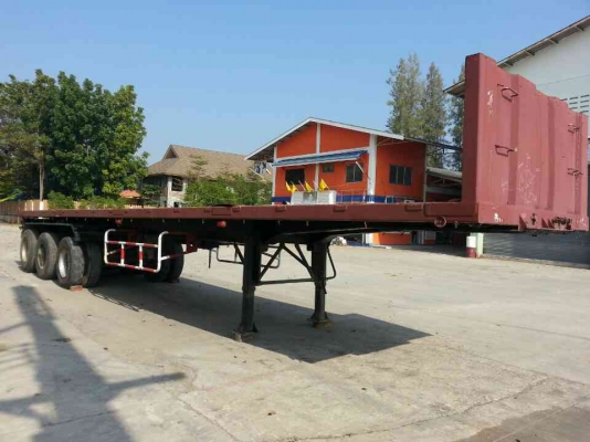 หางพื้นเรียบ 3เพลา(เพลาเหลี่ยม)ของพนัสยาว12.40 ม