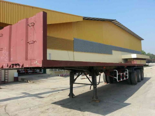 หางพื้นเรียบ 3เพลา(เพลาเหลี่ยม)ของพนัสยาว12.40 ม