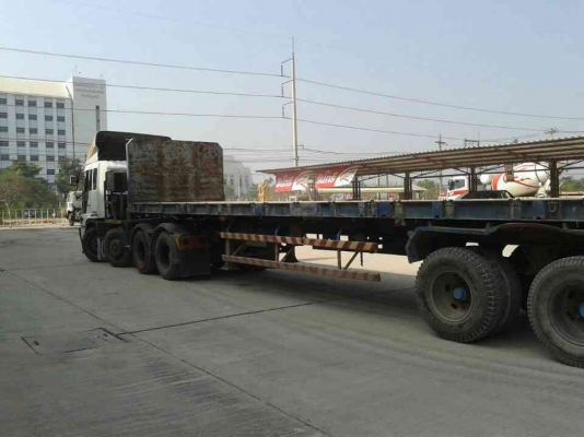 หางพื้นเรียบ3 เพลา(เพลาเหลียม) ยาว12.40มของช.ทวีขอนแก่น