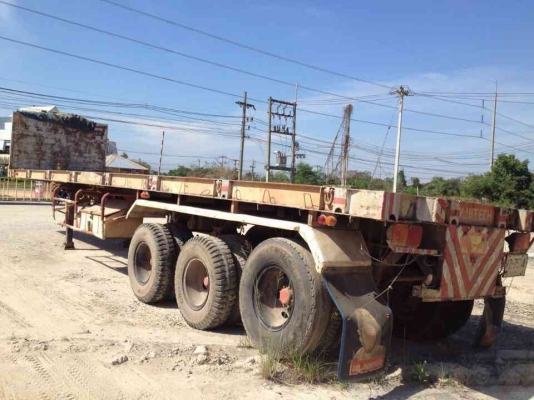 หางพื้นเรียบ3คานยาว12.40ม(เพลาเหลี่ยม)ของไฮเทคหนองมน