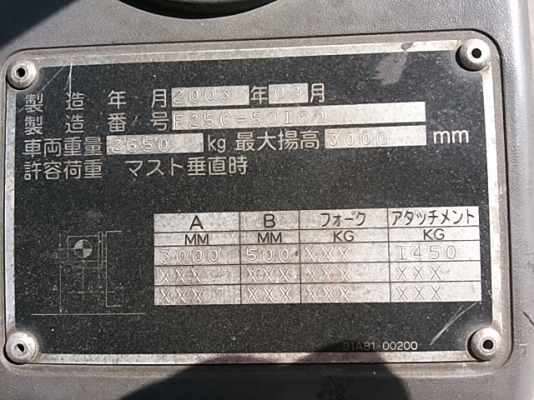 Forklift Mitsubishi FG15T ปี 2003 ออร์โต็ ไซด์ชิฟท์ สวย &amp; ถูก