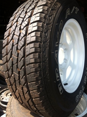 ขายยาง Maxxis Bravo A/T-700  + ล้อ TE-37 ใหม่สดสวยทั้งชุด