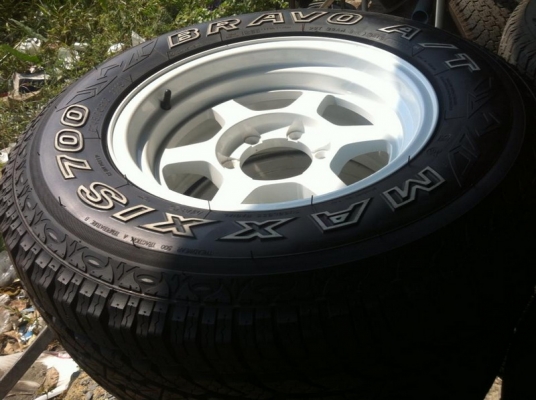 ขายยาง Maxxis Bravo A/T-700  + ล้อ TE-37 ใหม่สดสวยทั้งชุด