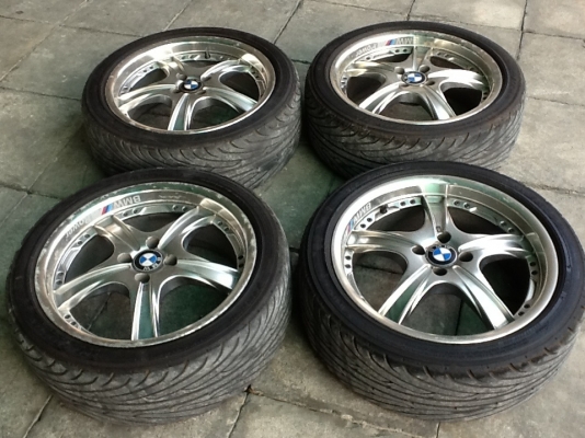 ล้อขอบ17สี่รู100 ติดยาง"YOKOHAMA-ES-100"ชุดละ7000บาท