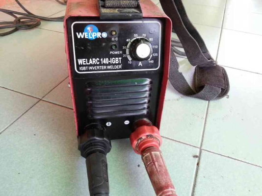 ขายเครื่องเชื่อม Inverter welproรุ่นWELARC140(140แอมป์)สภาพพร้อมใช้งานครับ