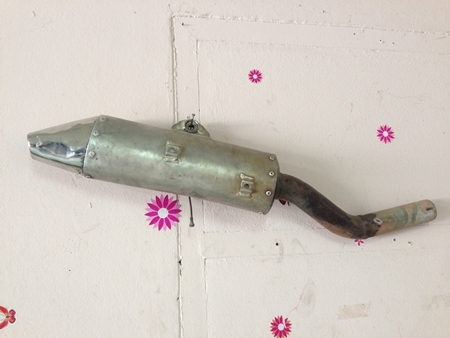 --------- ขายถูก//////// ท่อ Yamaha สภาพดี เป็นอลูมิเนียม ราคา 4900 ฿-----------