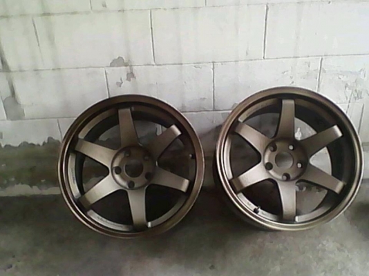 ขายล้อ TE37 sl 10*17"  สีชา 1คู่