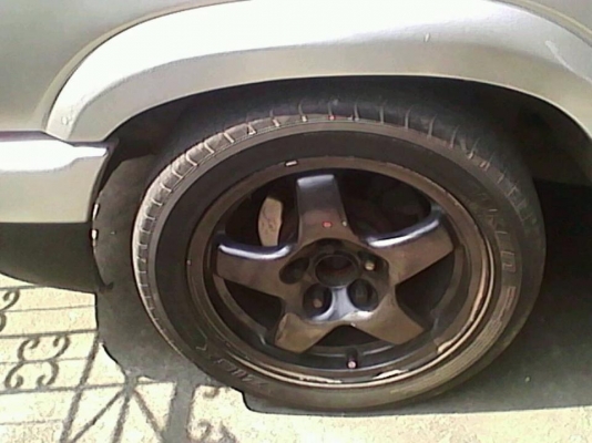 ขายล้อ skyline พร้อมยาง 16*6.5" สีเทา-ดำ