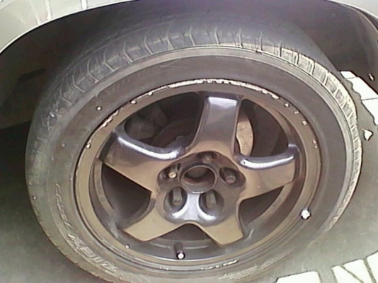 ขายล้อ skyline พร้อมยาง 16*6.5" สีเทา-ดำ