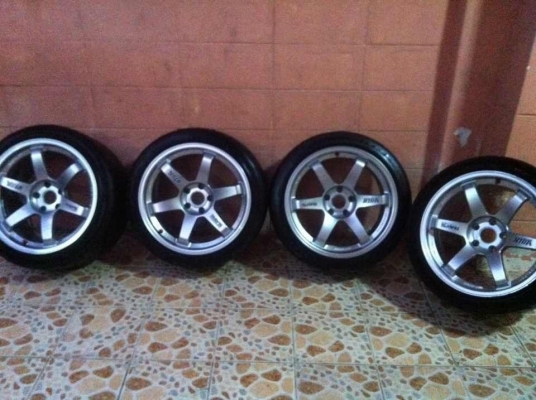 ขายเเม็คTE37 หน้า9ครึ่ง หลัง10ครึ่ง ขอบ18