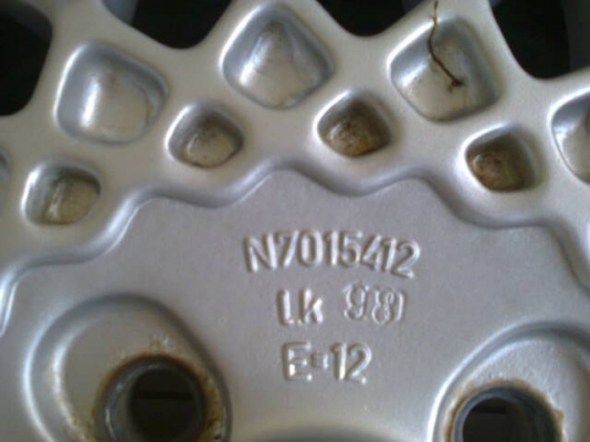 Rial 15x7 ET-12  4/100 แม็กแท้ล้อเดิมไม่คดไม่ดุ้ง