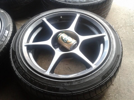 ขายล้อ P1 17" 8*9 et32,35+ยาง215/50/17ปี11