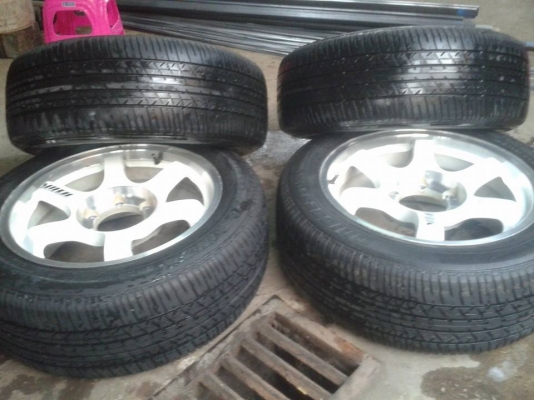 ขายล้อte37 6 รูขอบ17" 7.5+ยาง 12500