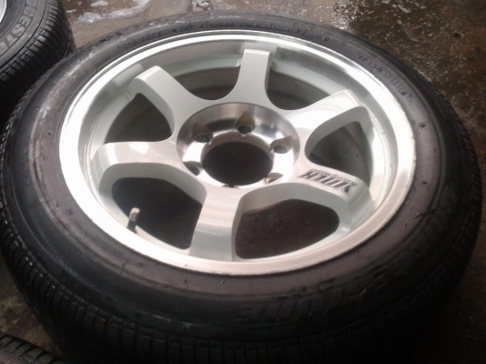 ขายล้อte37 6 รูขอบ17" 7.5+ยาง 12500