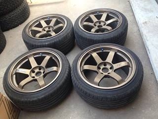 ขายล้อ TE37 ขอบ18 5/114 กว้าง9.5-10.5 งานเหมือน พร้อมยาง ถูกๆครับ ขายล้อ TE37 ขอบ18 5/114 กว้าง9.5-10.5 งานเหมือน พร้อมยาง ถูกๆครับ